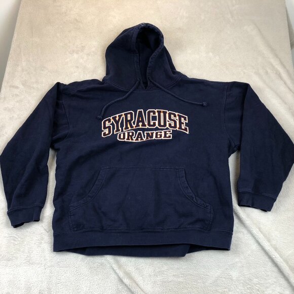 Syracuse Orange Mens Hoodie Sweatshirt Size XL Pullover Long Sleeve Casual Navy - Picture 6 of 7